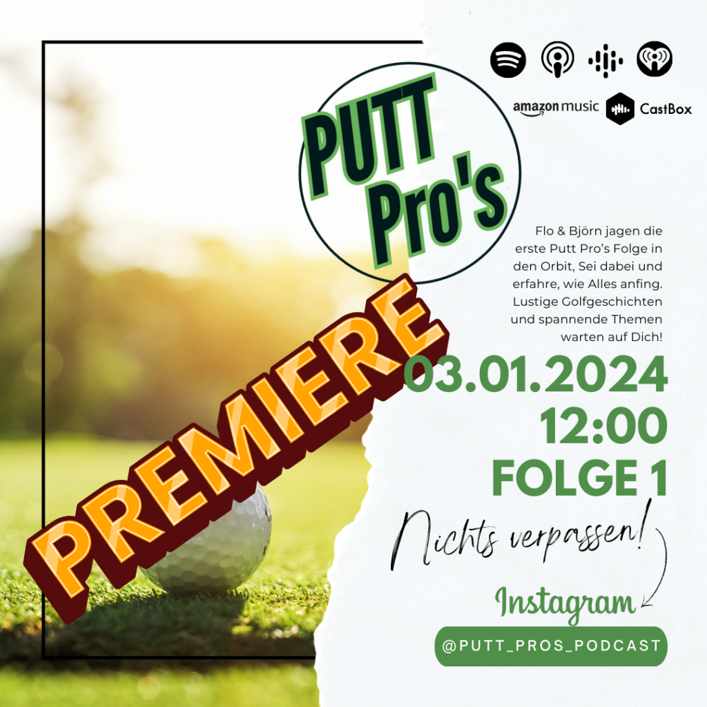 Ankündigung zur ersten Folge des Putt Pro'-Podcast